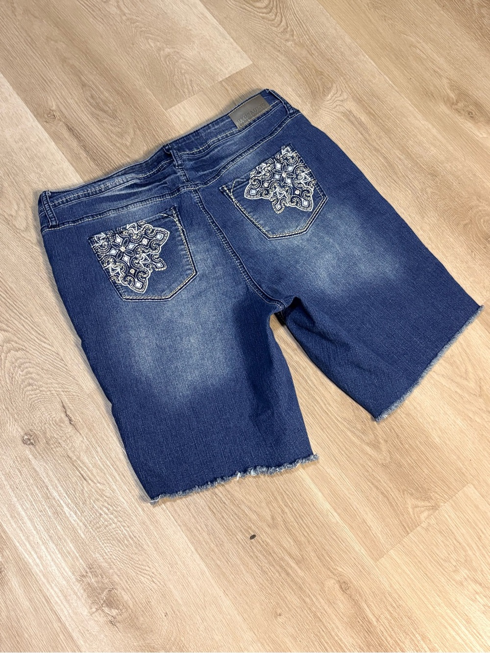Hydraulic Jean Cutoff Shorts Size 16 Embellished Y2K Grunge Goth McBling Summer